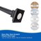 Kenney Mfg Twist & Fit No Tools Katrina Decorative Tension Shower Curtain Rod, 42-72in, Black KN911C/5HUS - alternate 6